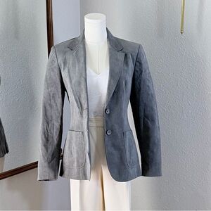 VTG 70s Lilli Ann UltraSuede Blazer S Grey Dark Academia Indie Sleaze Mod Vibe